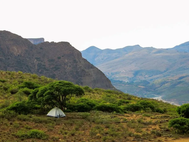 wild camping in South America
