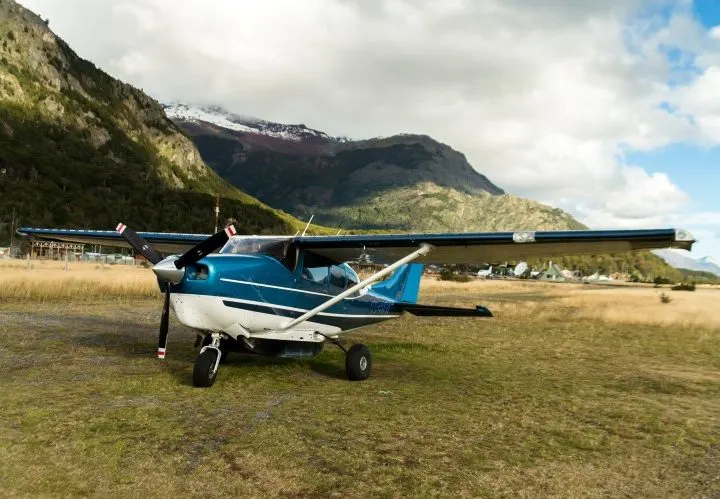 Nomad plane in Patagonia.