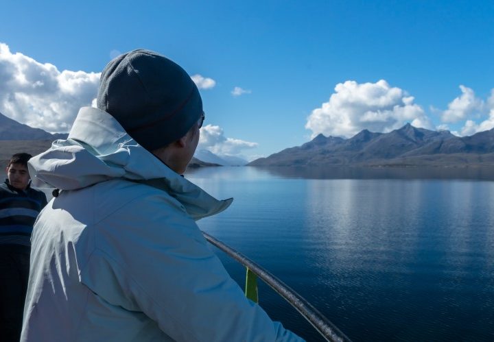 Clear weather and calm water travelling through Patagonia on the TABSA ferry between Punta Arenas and Puerto Williams.