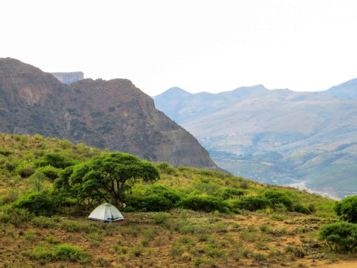 Bolivia Sucre tent above the Icla Canyon