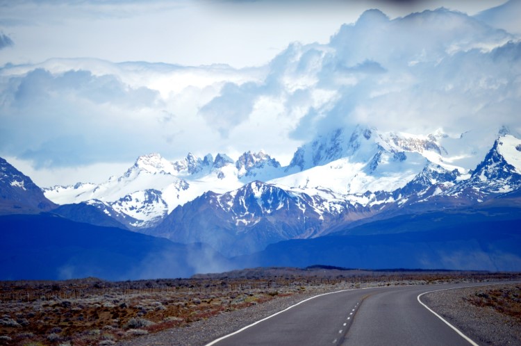 Travel routes through Patagonia