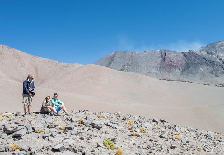Hiking volcanos: one of the top things to do in Atacama Desert near San Pedro de Atacama, Chile
