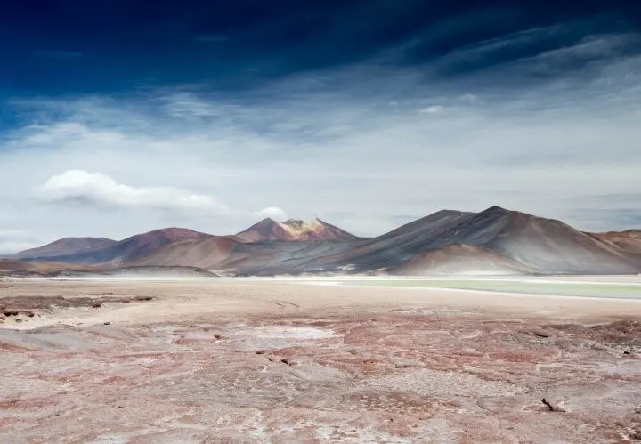 The desertic, volcanic landscapes of Chile's Atacama Desert
