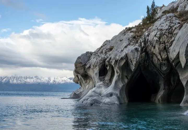 The mineral enriched waters of Lago General Carrera are home to the equally colourful marble caves, another unmissable destination for a one or two week Patagonia itinerary