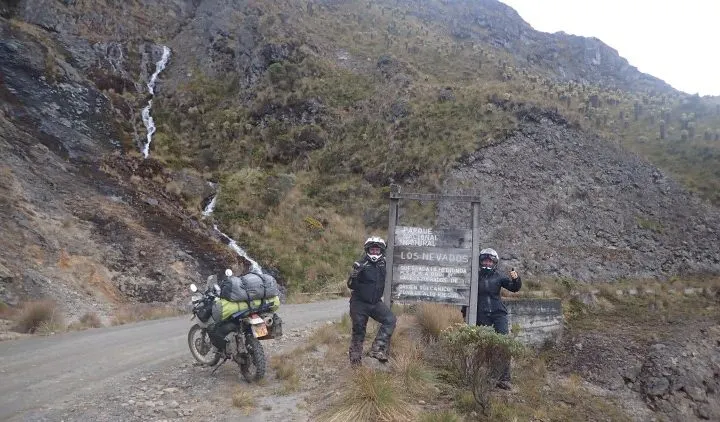 Motorbiking in Parque Nacional Los Nevados Colombia