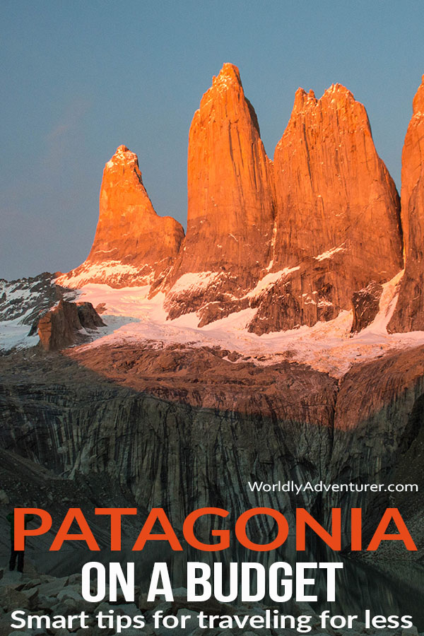 Want to visit Patagonia without breaking the bank? It is possible: read on for essential tips for budget travel in Patagonia, including budget accommodation, transportation, dining and more. #southamerica #budgettravel #Patagonia #chile #Argenting #Patagoniatravel #spendless #worldlyadventurer