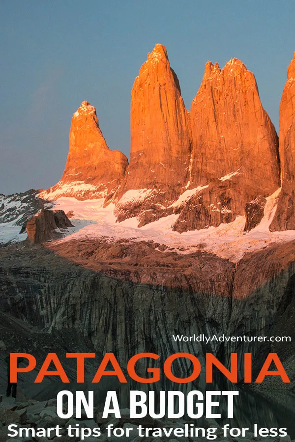 Want to visit Patagonia without breaking the bank? It is possible: read on for essential tips for budget travel in Patagonia, including budget accommodation, transportation, dining and more. #southamerica #budgettravel #Patagonia #chile #Argenting #Patagoniatravel #spendless #worldlyadventurer