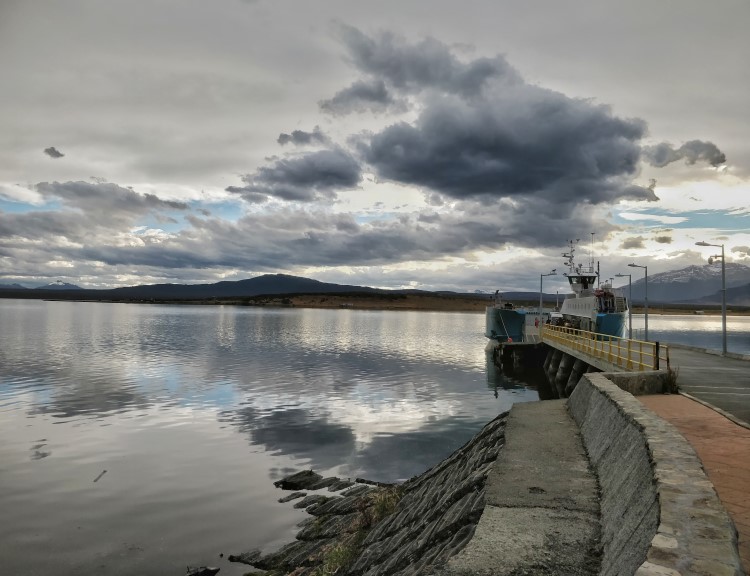 The harbour in Puerto Natales, Patagonia.