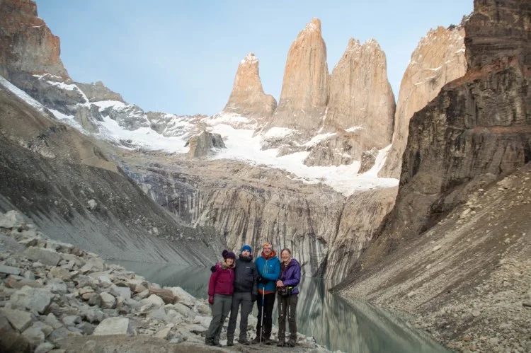 The towers in Torres del Paine National Park.