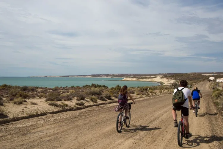 Cycling in Patagonia. 