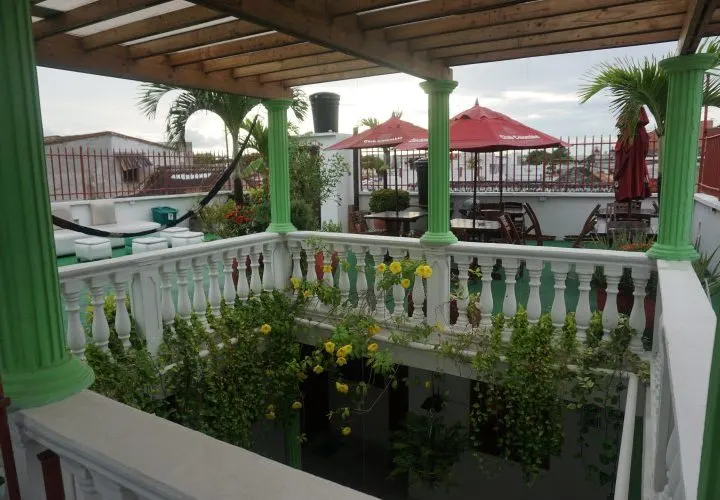 Patio Getsemani in Cartagena, Colombia. 