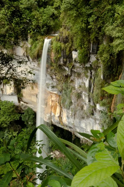 The second part of the Yumbilla Falls near Chachapoyas Peru