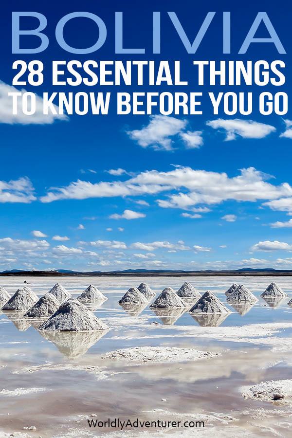 Get advice on public transport, packing suggestions and invaluable tips on staying safe with this comprehensive guide to things to know before traveling in Bolivia, written by a local expert. #boliviatravel #safetravel #southamericatravel #travelguide #adventuretravel