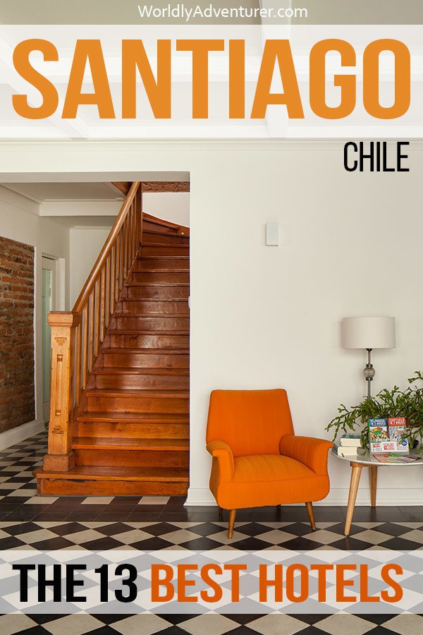 From charming boutiques in grand old neighbourhoods to affordable but chic hostels in the city's liveliest parts, you can find accommodation to suit all budgets with this guide to the best hotels and hostels in Santiago, Chile. #santiagochile #chile #santiagochileneighborhoods #providencia #lastarria #bellavista