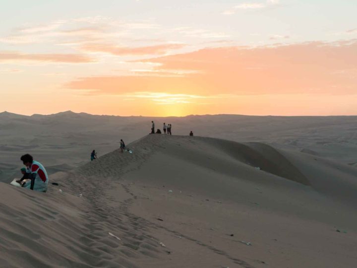 The sand dunes near Huacachina in central Peru, a popular place to visit in Peru