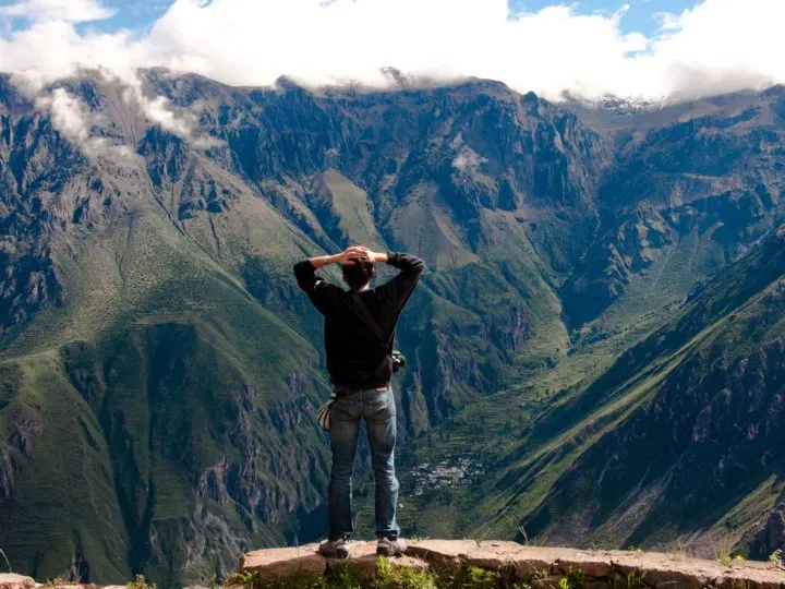 The Colca Canyon, a popular trekking destination to add to your trip to Peru