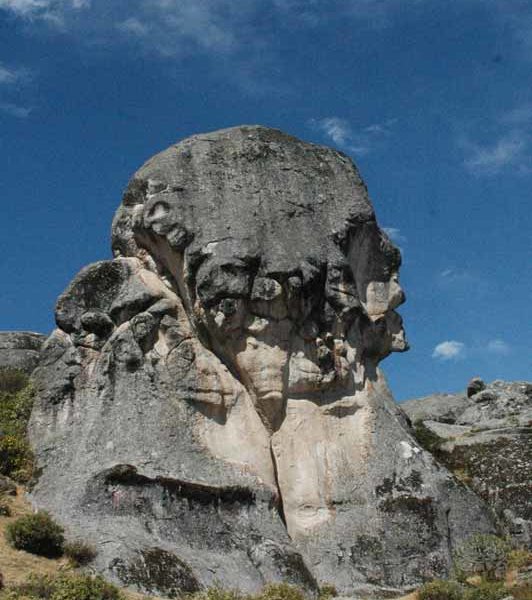 The Rock of Humanities in the Marcahuasi stone forest, an easy destination to visit on a trip from Lima