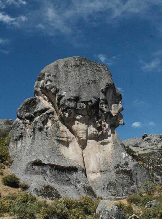 The Rock of Humanities in the Marcahuasi stone forest, an easy destination to visit on a trip from Lima