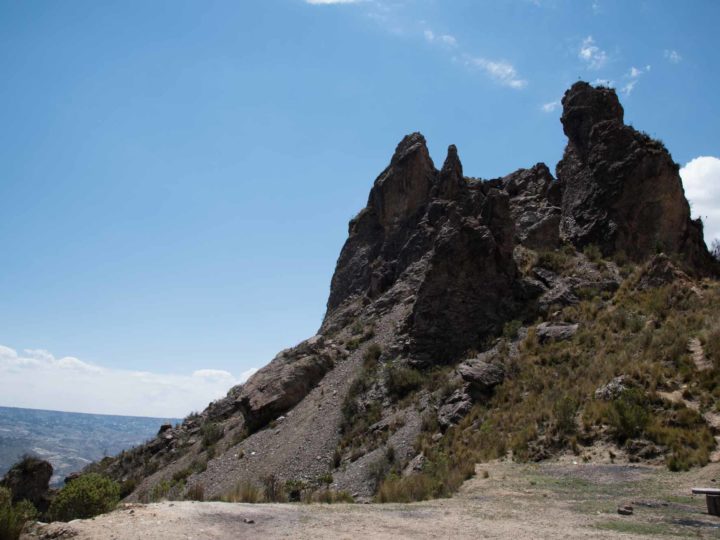 The Muela del Diablo, a popular hike just outside of La Paz and a good thing to do in the city