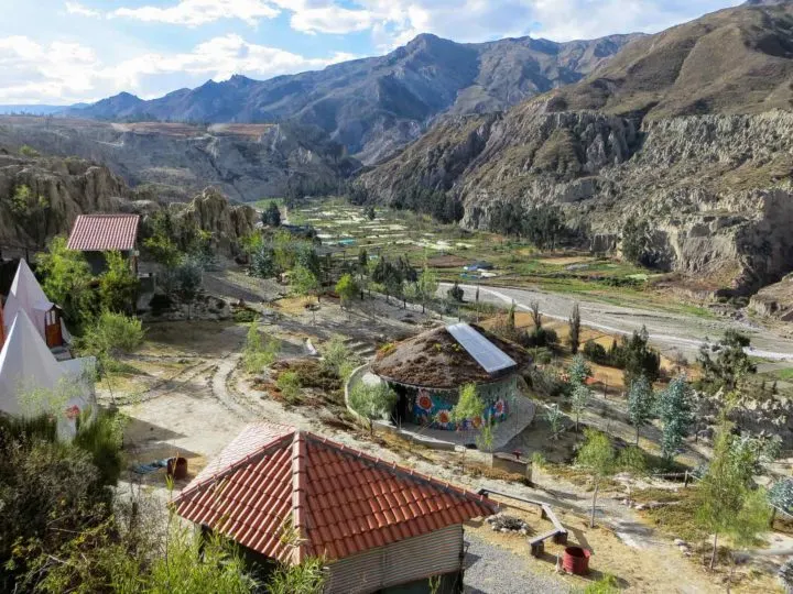 The view of Valle de las Flores from Colibri Camping, an unmissable place to visit just outside of La Paz, Bolivia