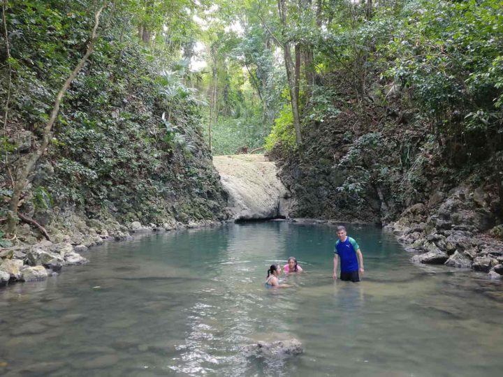 Bathers in the turquoise pools of the Seven Altars, a beautiful place to see in Guatemala