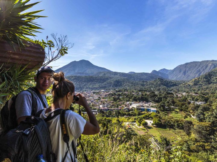 Views from the top of the Mirador La Cruz in San Juan La Laguna, a top destination to visit in Guatemala