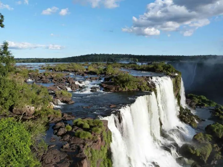 South America Backpacking Routes Iguazu Falls in Brazil