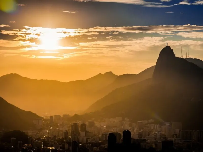 Rio de Janeiro, Brazil at Sunset.