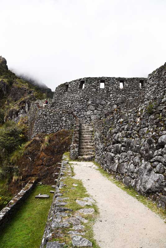 Sayamarca ruins as seen from hiking the Inca trail