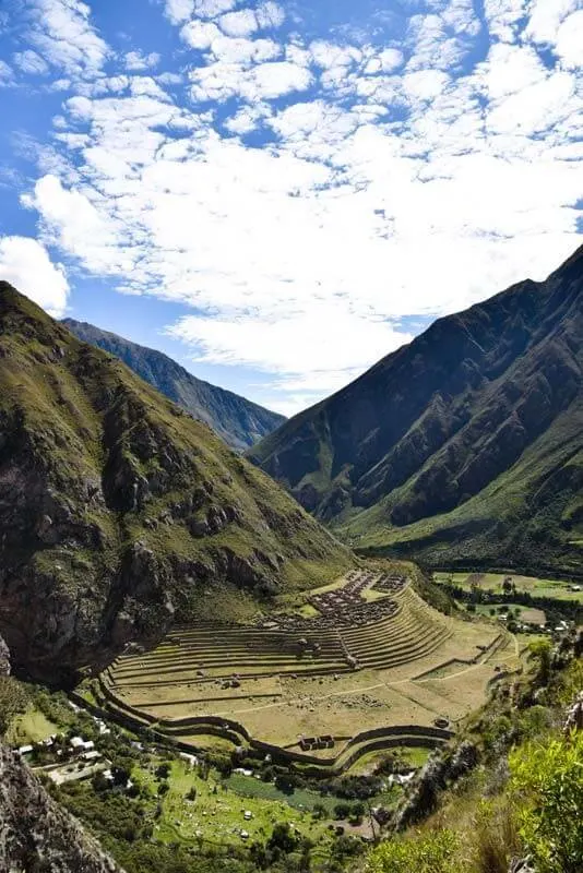Llactapata is just one of the many ruins that can be seen along the Inca Trail.