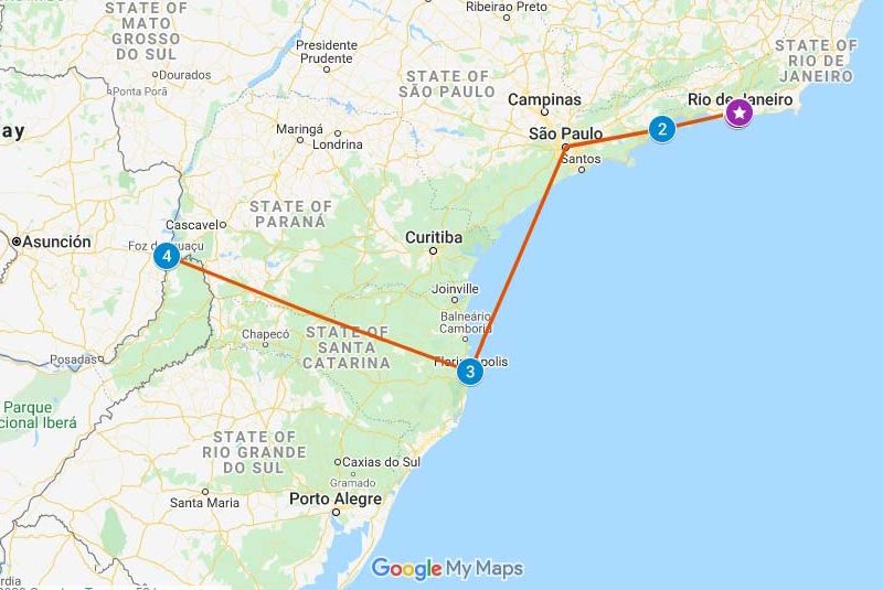 10 days in Brazil travel itinerary