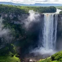 Kaieteur Falls in Guyana, South America and a hidden secret
