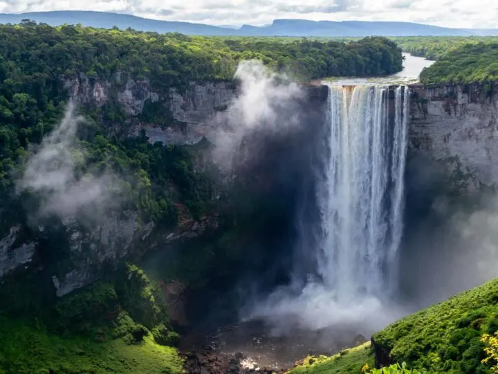 Kaieteur Falls in Guyana, South America and a hidden secret