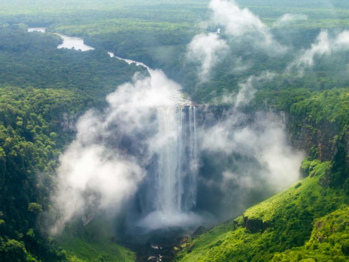 Kaieteur Falls in Guyana is one of the world's most spectacular waterfalls