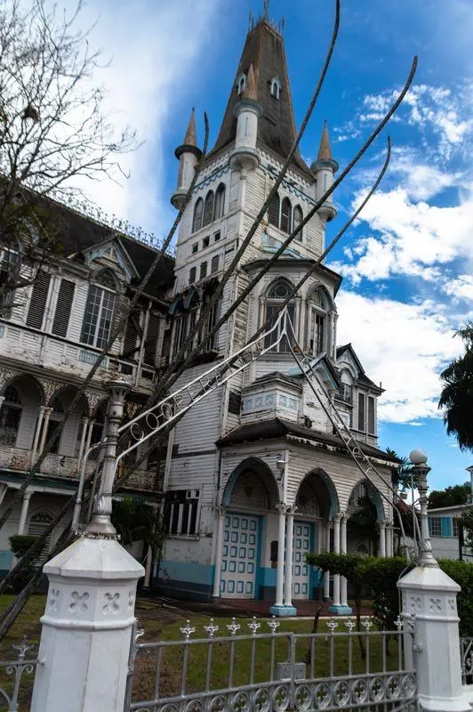 A church spire in Georgetown, Guyana 