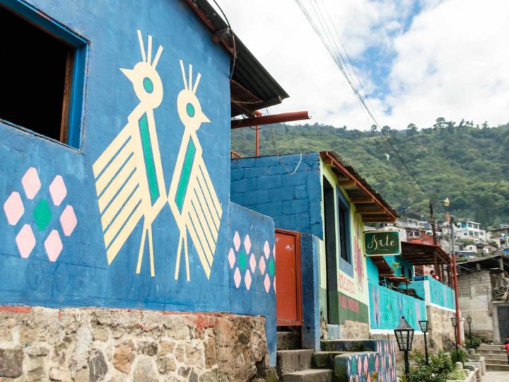 Murals in Santa Catarina Palopo, a village on Lago de Atitlan