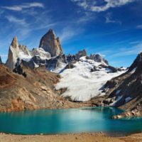 Laguna de los Tres below Monte Fitz Roy in Parque Nacional Los Glacaires, Argentine Patagonia's top hiking destination