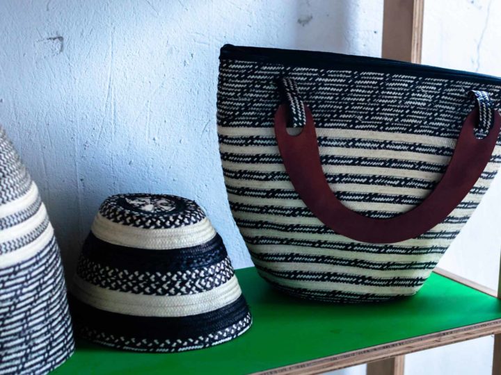 Handicrafts made from cana flecha by the women of the Asociasion de Mujeres Indigenas Asos Maiz in 20 de Julio Cartagena, Colombia which can be visited on a sustainable tour