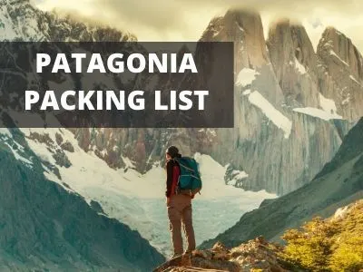 Packing list for Patagonia