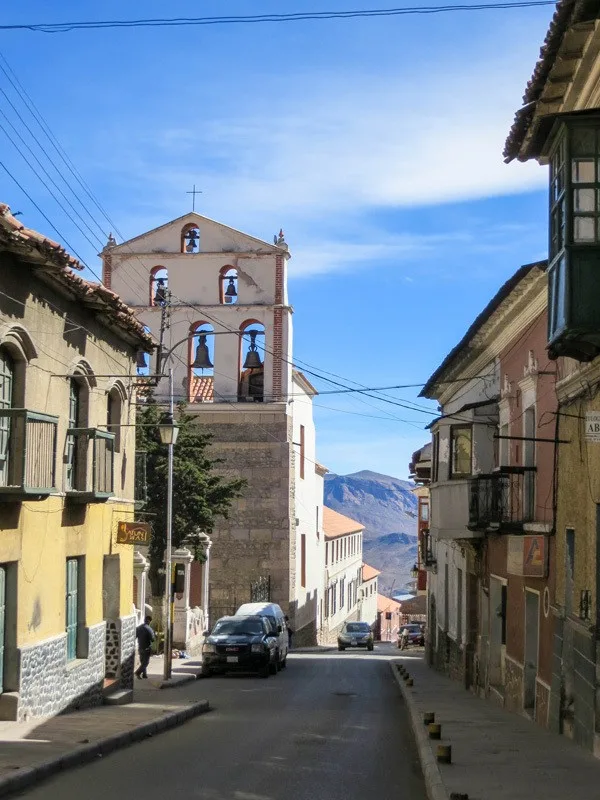 Colonial architecture that has been left to fall into disrepair in Potosi, Bolivia