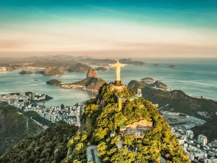 Christ the Redeemer statue above the city of Rio de Janeiro