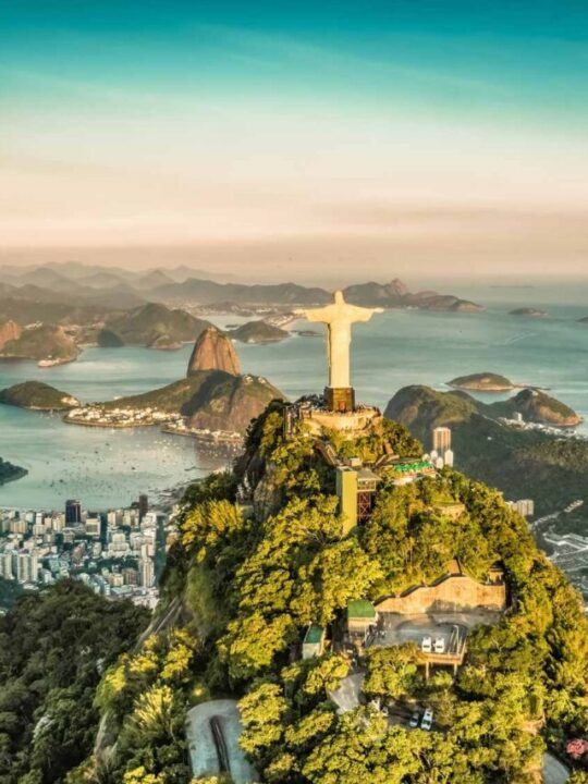 Christ the Redeemer statue above the city of Rio de Janeiro