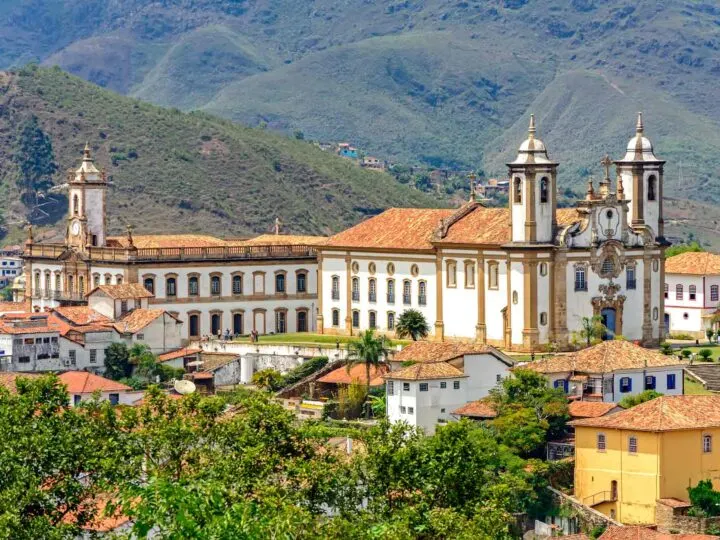 Ouro Preto a UNESCO World Heritage Site in Brazil. 