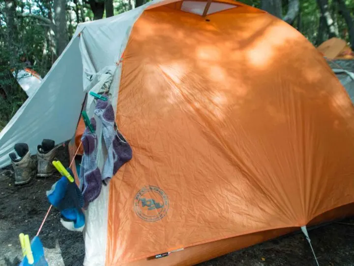 Big agnes copper spur hv UL2 in use in Patagonia