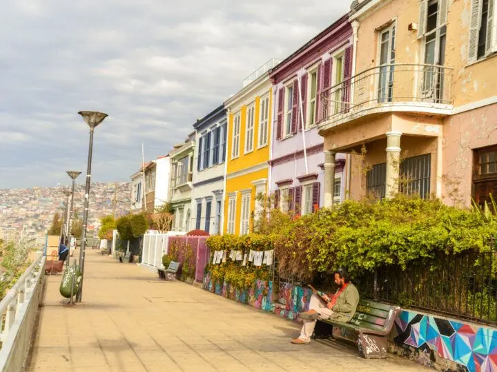 Colourful houses in Valparaiso, Chile