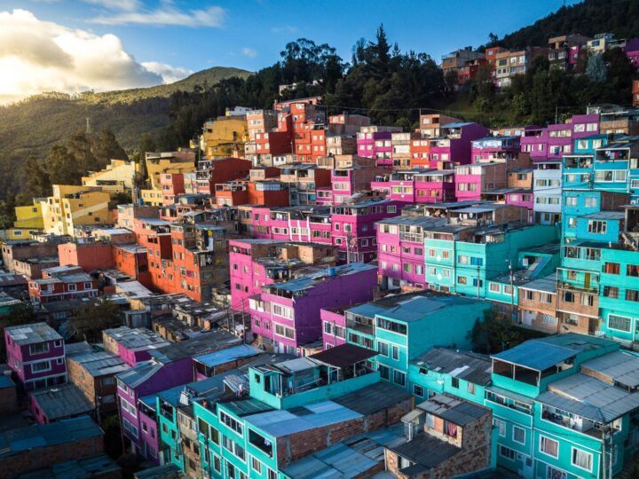 Bogota is home to colourful communities and buildings