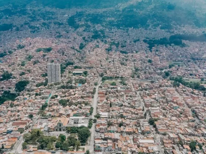 The Medellín cityscape. 