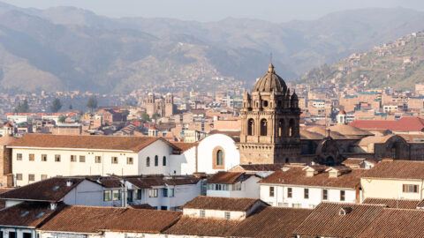The rooftops of Cusco's historic old city centre