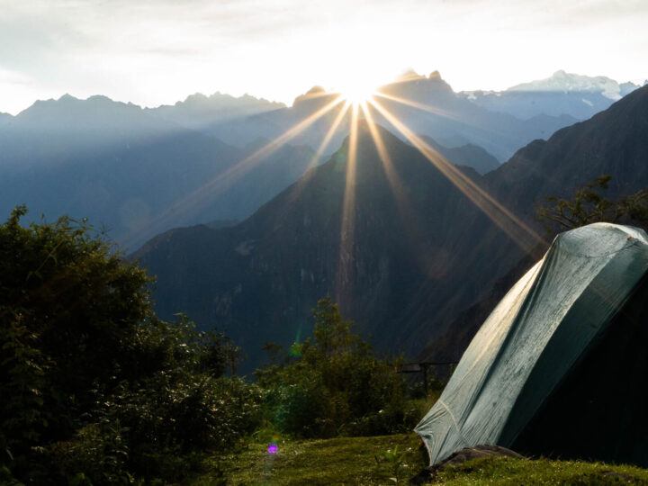 Dawn from the Llactapata campground on day four of the Salkantay trek