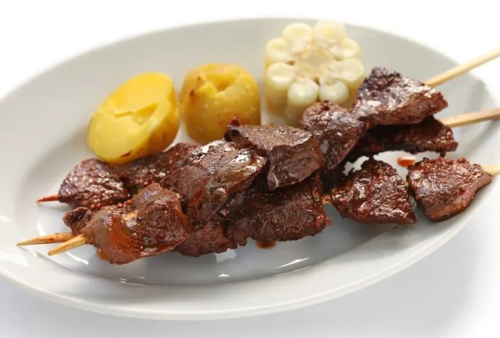 Articuchos, a combination of juicy beef and seafood flavors